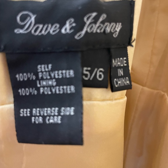 31-Dave & Johnny Dress Navy Blue Fairycore Flowy Formal Cocktail A-Line Sz 5 - 6 - Picture 12 of 13